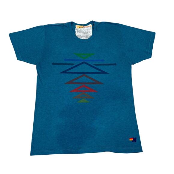 Aviator Nation Popover Triangle Geometric T Shirt Men's L Rare - Picture 1 of 9